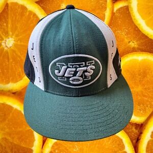 New York Jets Reebok NFL Football Hat Cap Fitted Wool Blend Green Black‎ 7 7/8